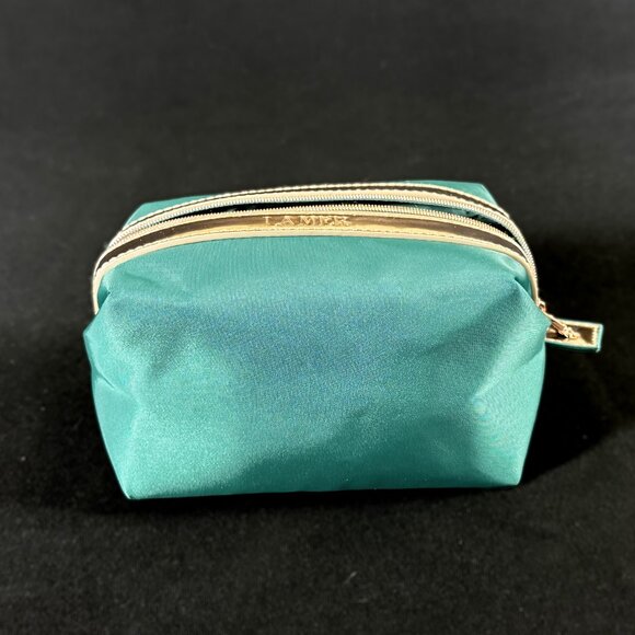Lot of 2 La Mer Makeup Bags: 1 Metallic Gold & 1 Green - Picture 9 of 9